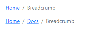 Blazor Breadcrumb Component