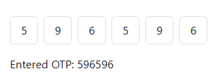 Blazor OTPInput Component